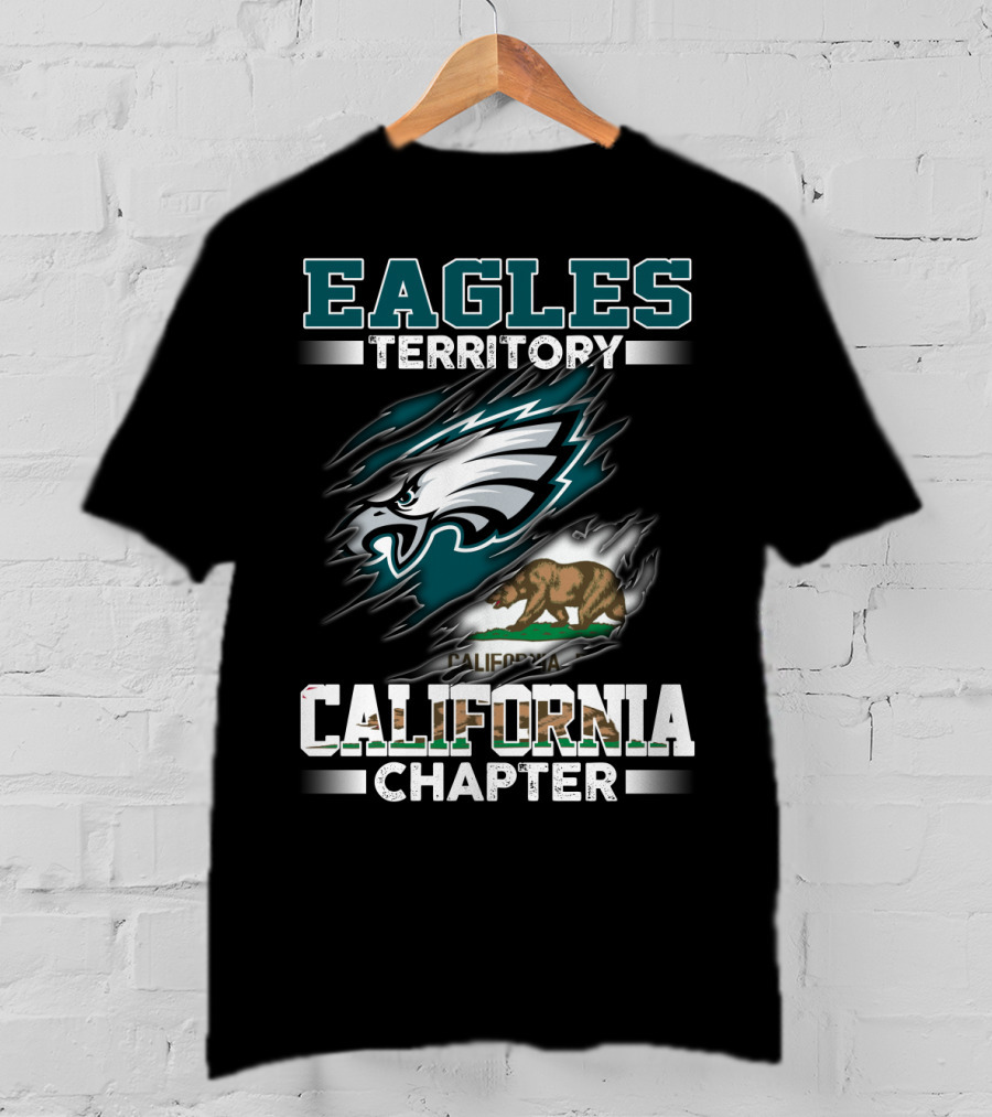 Eagles Territory California Chapter California Bear Flag Combo T-Shirt