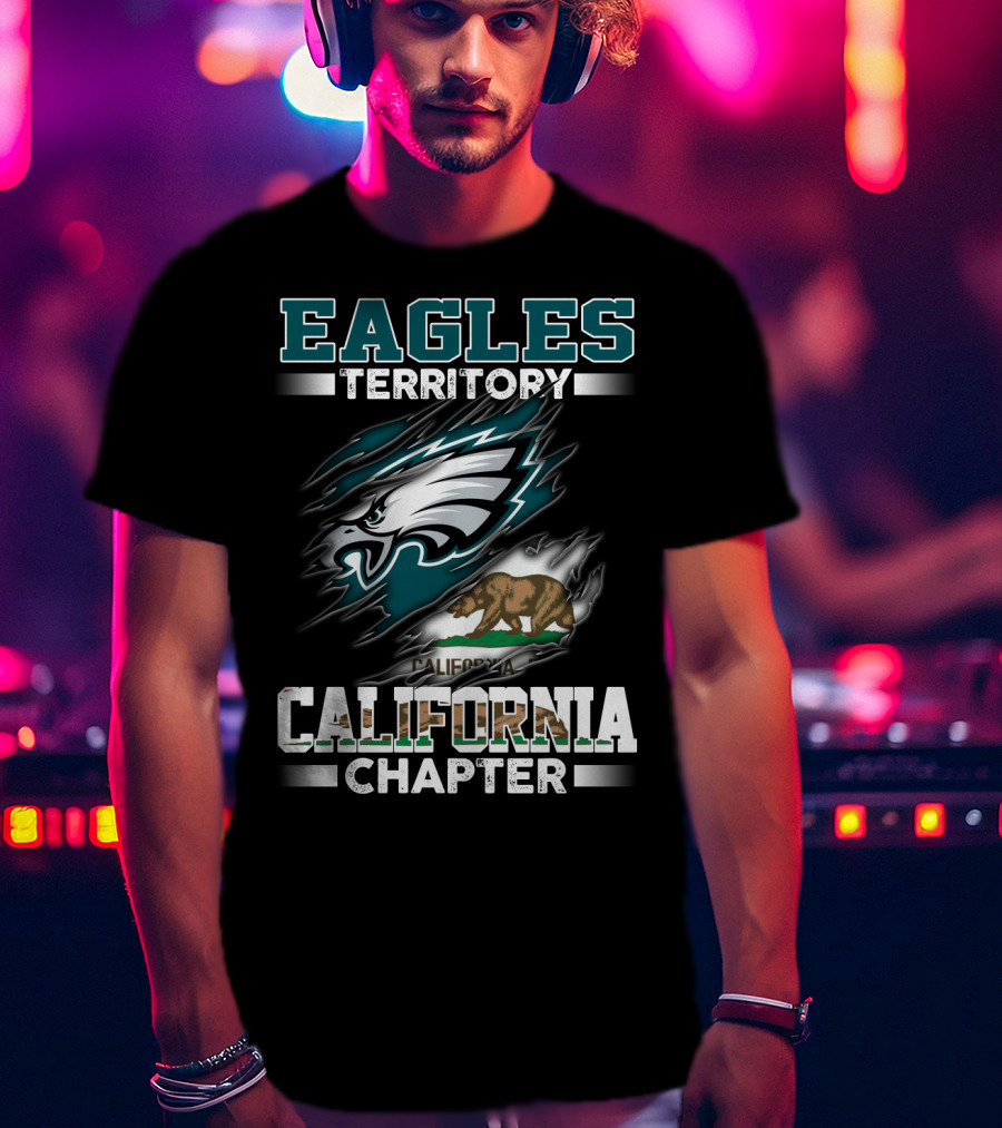 Eagles Territory California Chapter California Bear Flag Combo T-Shirt