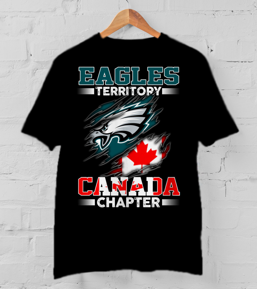 Eagles Territory Canada Chapter Maple Leaf T-Shirt