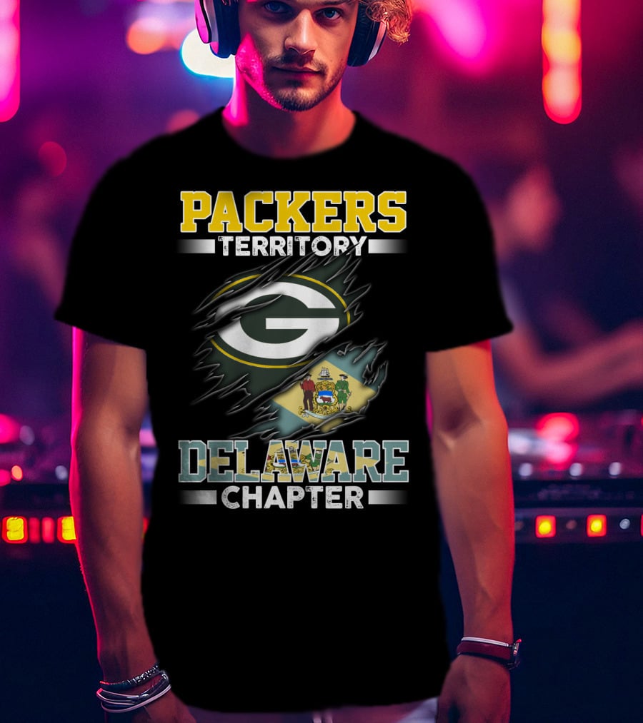 Packers Territory G Logo Delaware Chapter Flag T-Shirt
