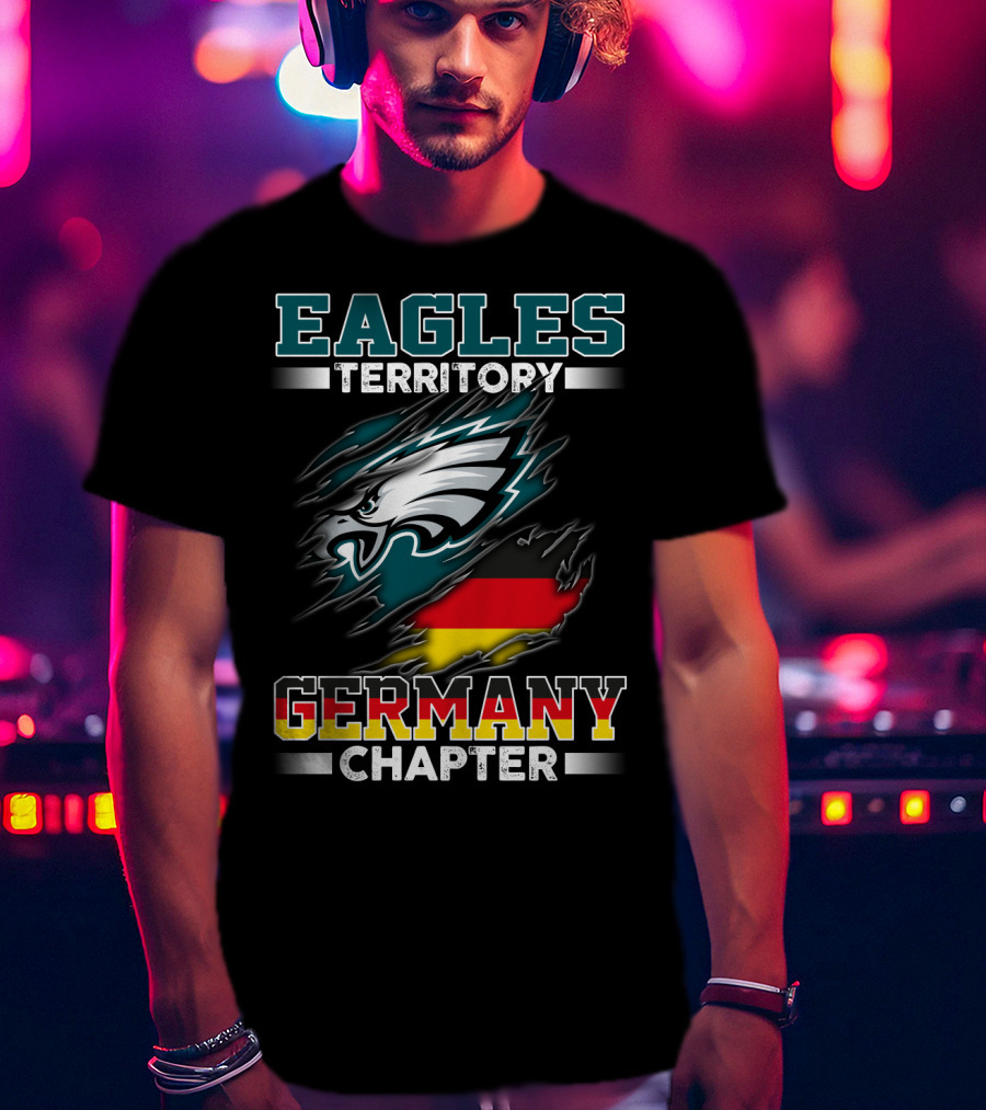 Eagles Territory Germany Chapter Flag T-Shirt