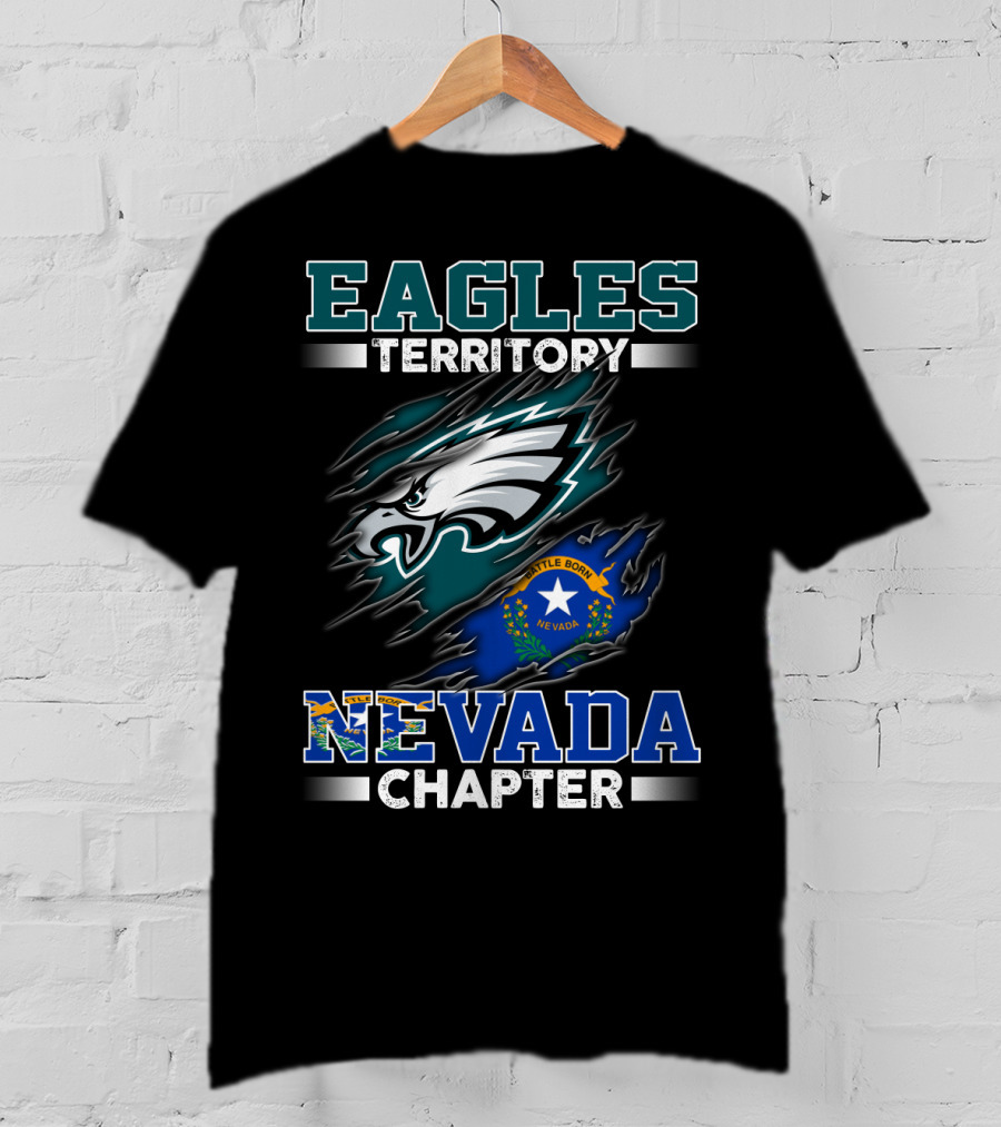 Eagles Territory Nevada Chapter Battle Born State Flag T-Shirt