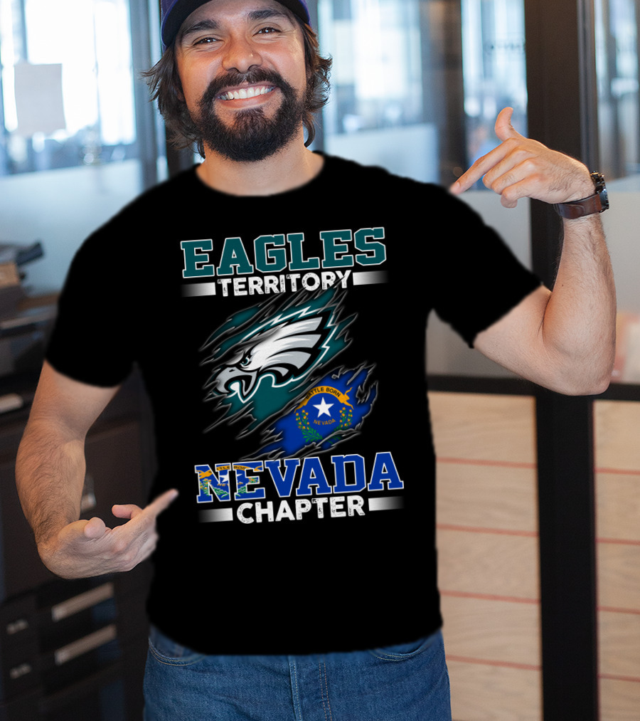 Eagles Territory Nevada Chapter Battle Born State Flag T-Shirt