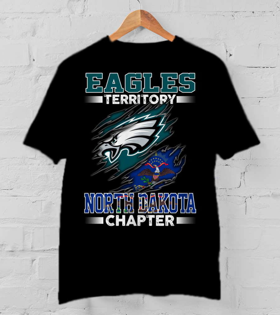 Eagles Territory North Dakota Chapter Flag T-Shirt