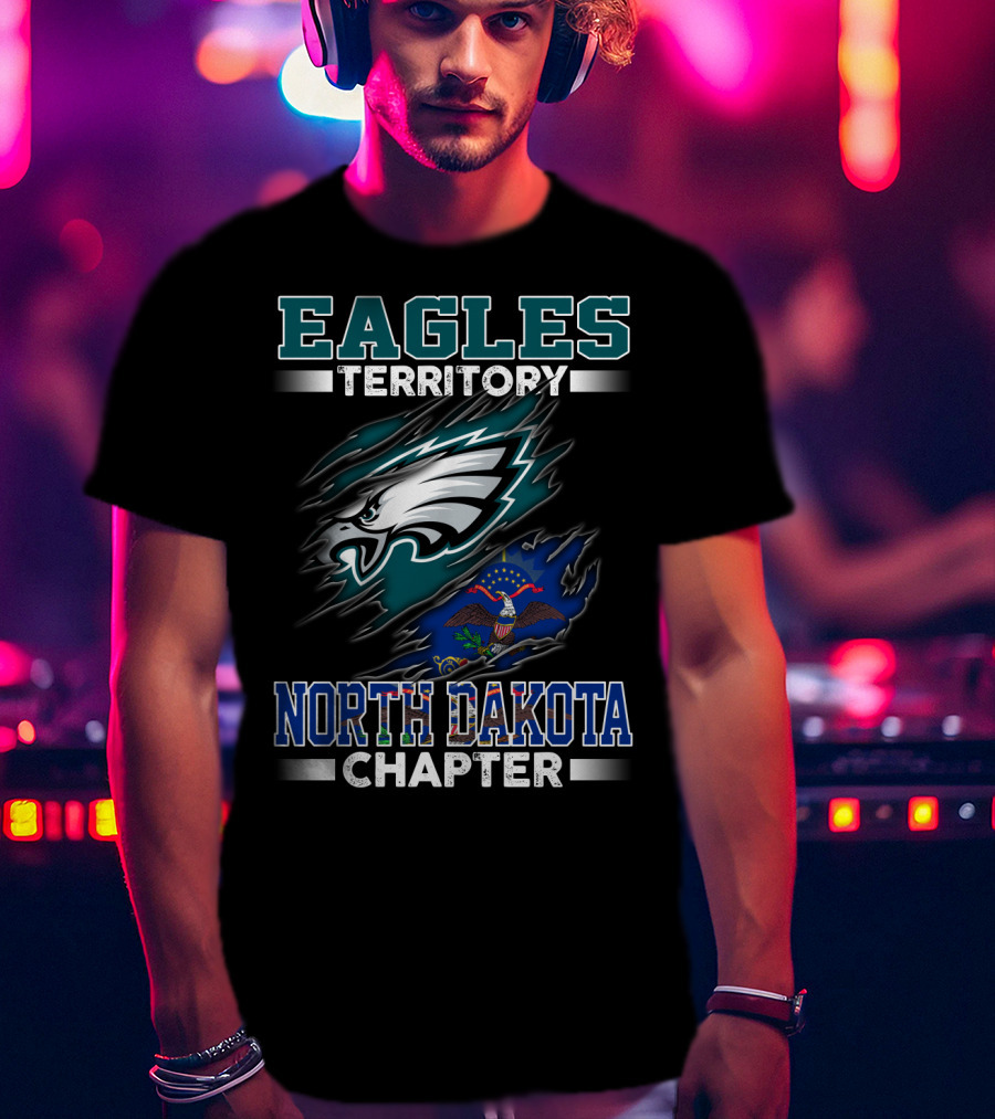 Eagles Territory North Dakota Chapter Flag T-Shirt