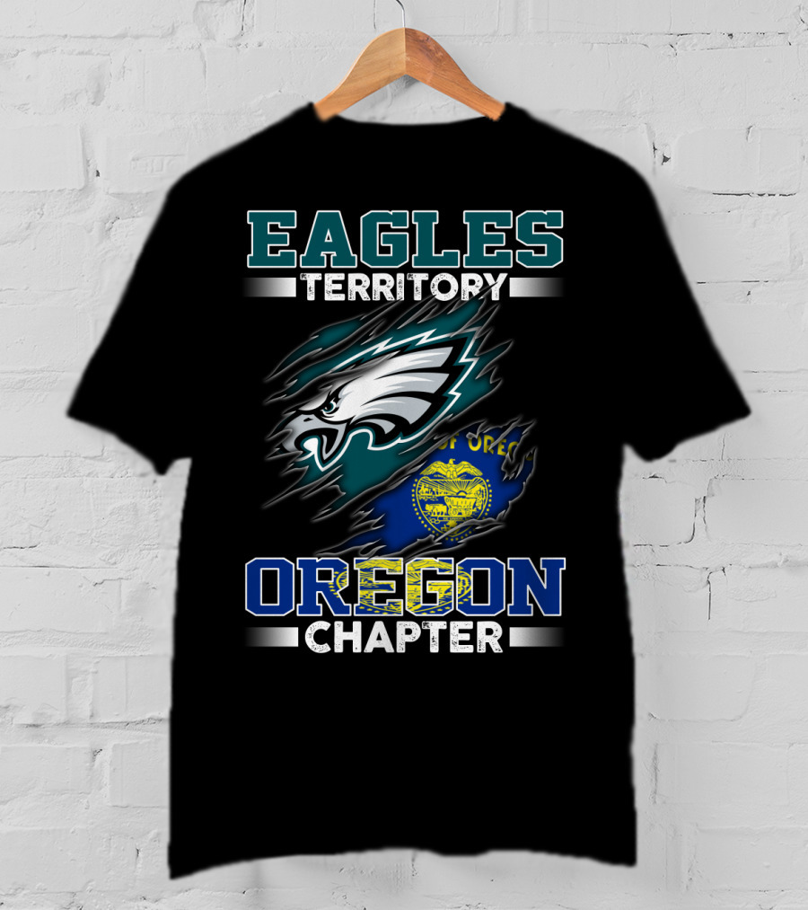 Eagles Territory Oregon Chapter Football Fan T-Shirt