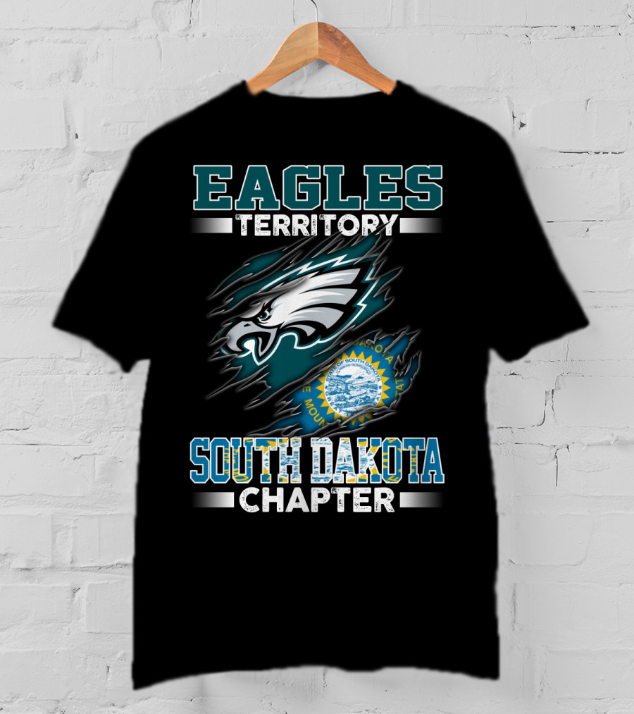 Eagles Territory South Dakota Chapter Philadelphia Logo State Seal T-Shirt
