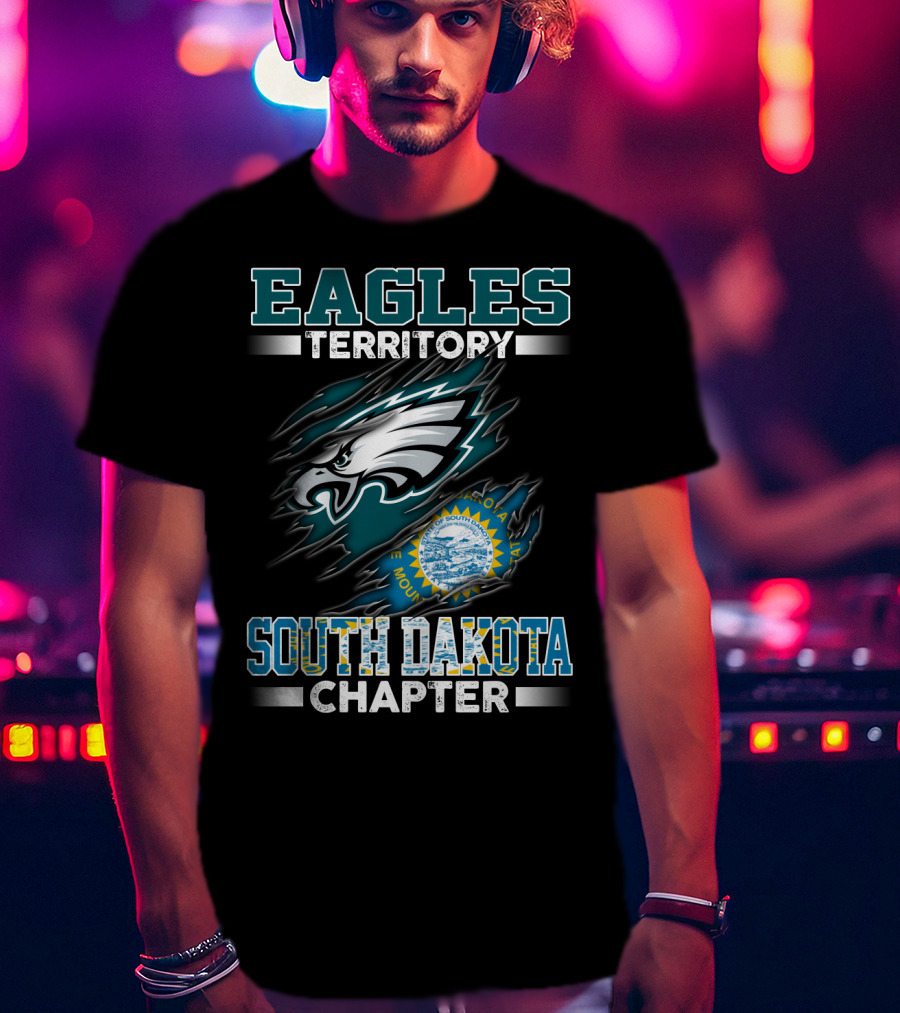 Eagles Territory South Dakota Chapter Philadelphia Logo State Seal T-Shirt