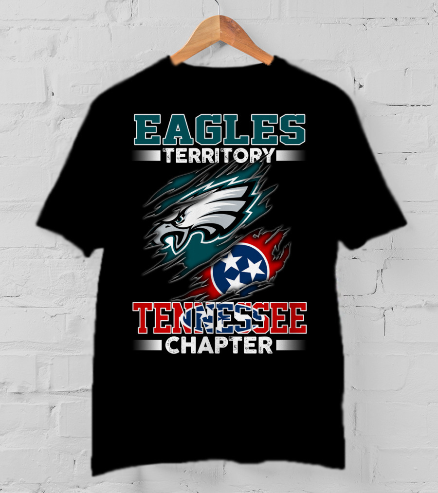 Eagles Territory Tennessee Chapter Philadelphia Football Fans Circle T-Shirt