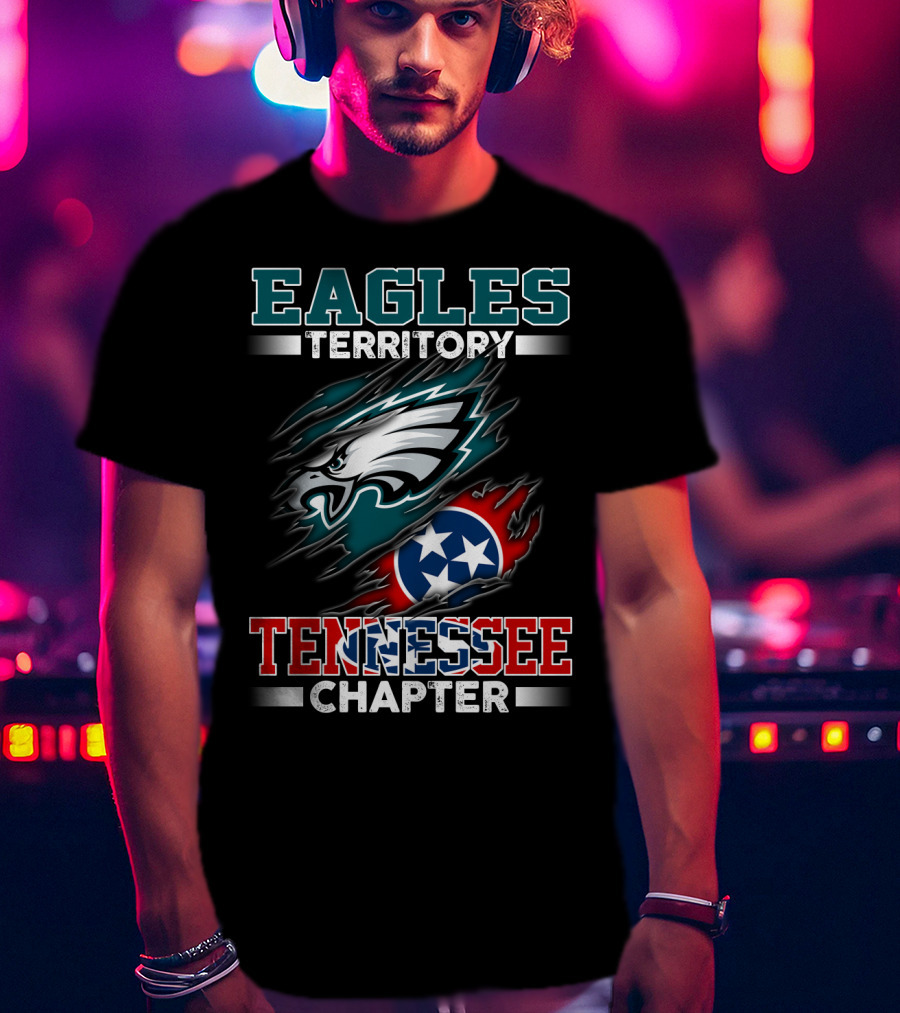 Eagles Territory Tennessee Chapter Philadelphia Football Fans Circle T-Shirt