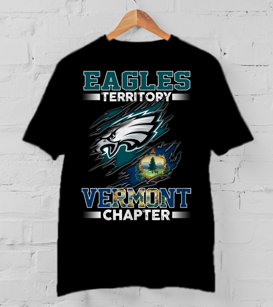 Eagles Territory Vermont Chapter Logo With Vermont Seal T-Shirt