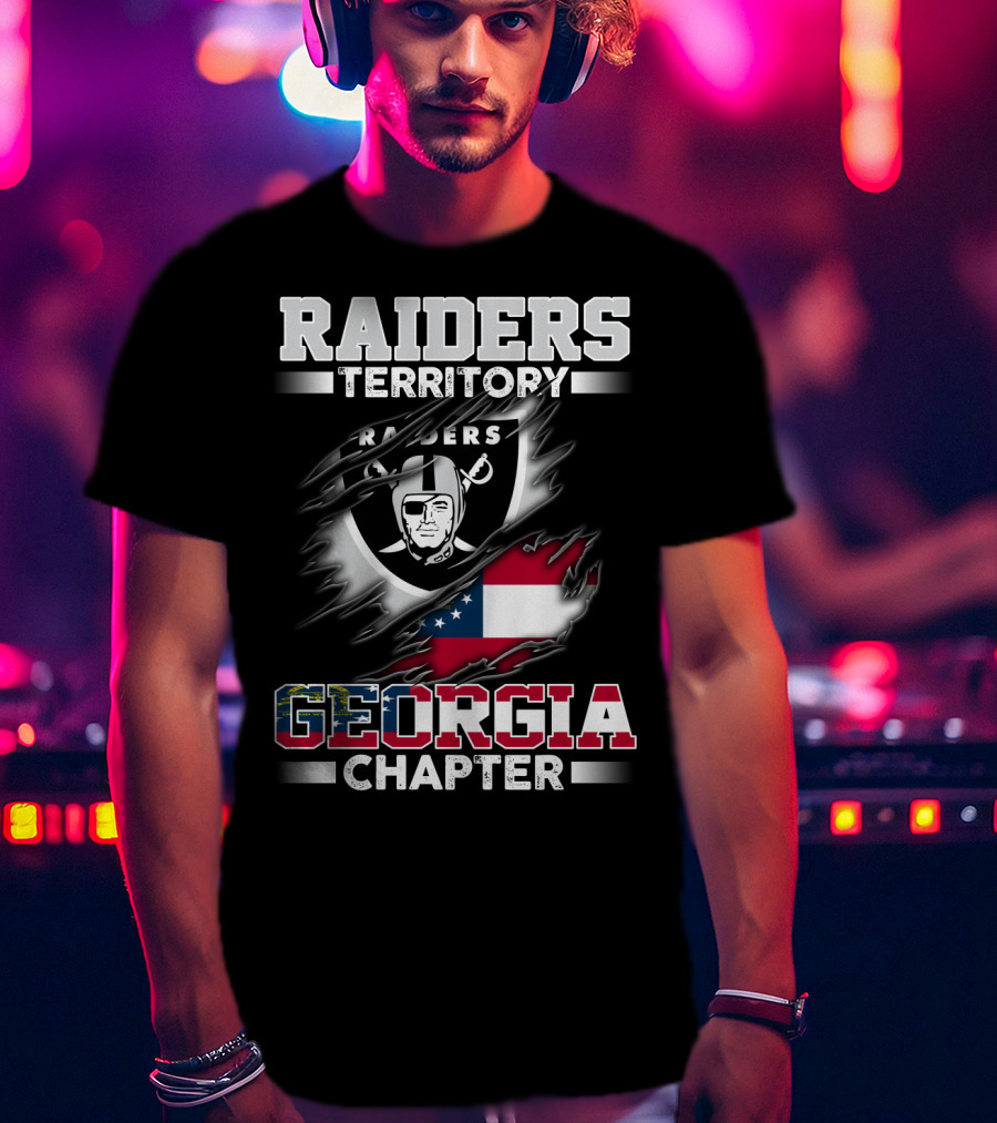 Raiders Territory Georgia Chapter Flag T-Shirt