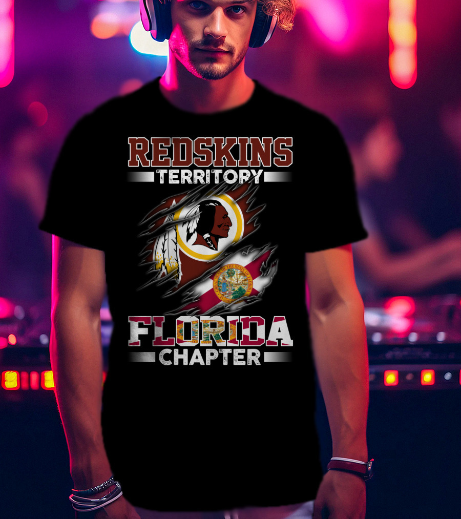 Florida Chapter Redskins Territory Flag T-Shirt
