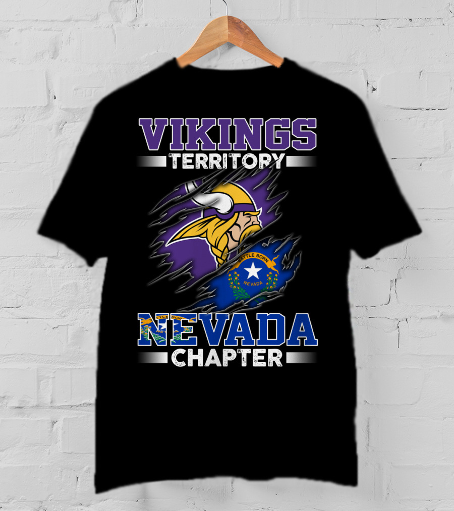 Vikings Territory Nevada Chapter Battle Born T-Shirt