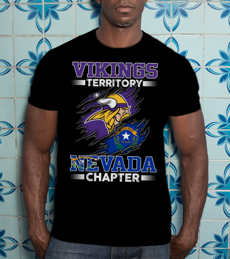 Vikings Territory Nevada Chapter Battle Born T-Shirt