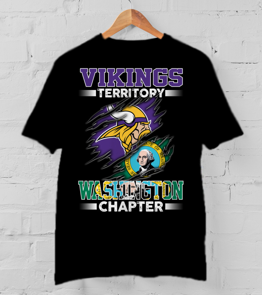 Vikings Territory Washington Chapter Seal Of Washington T-Shirt