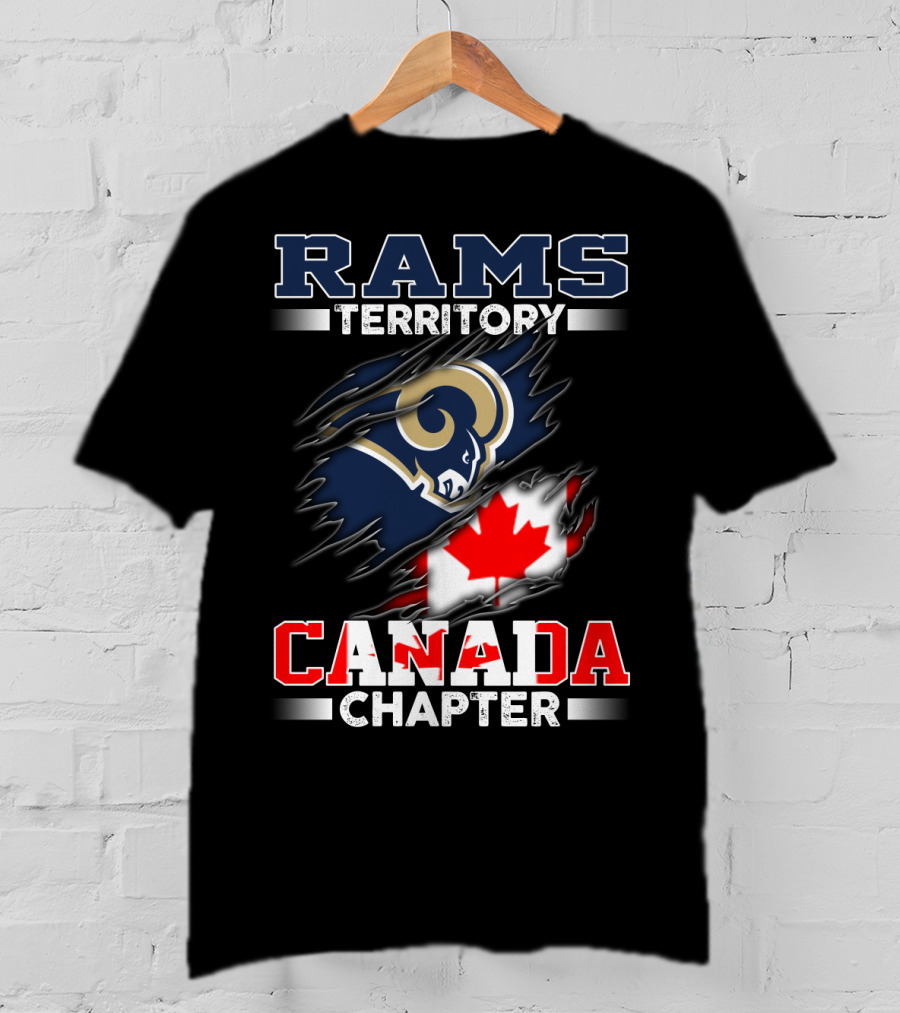 Rams Territory Canada Chapter Football Fan Pride T-Shirt