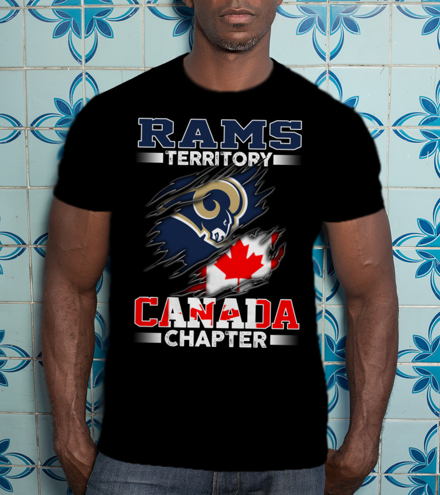 Rams Territory Canada Chapter Football Fan Pride T-Shirt