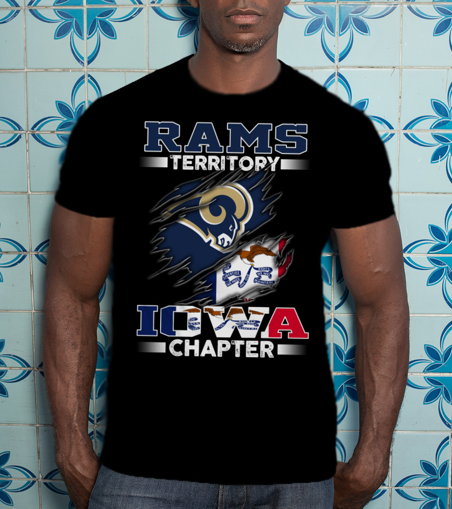 Rams Territory Iowa Chapter Flag T-Shirt