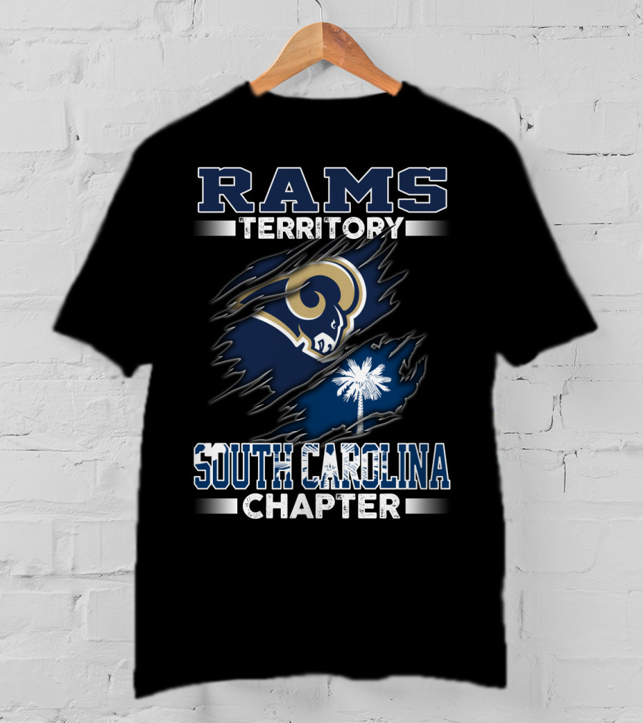 RAMS Territory South Carolina Chapter Ripped Logo Palmetto T-Shirt