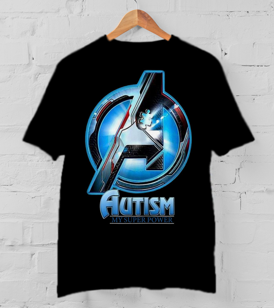 Autism My Super Power Avengers T-Shirt