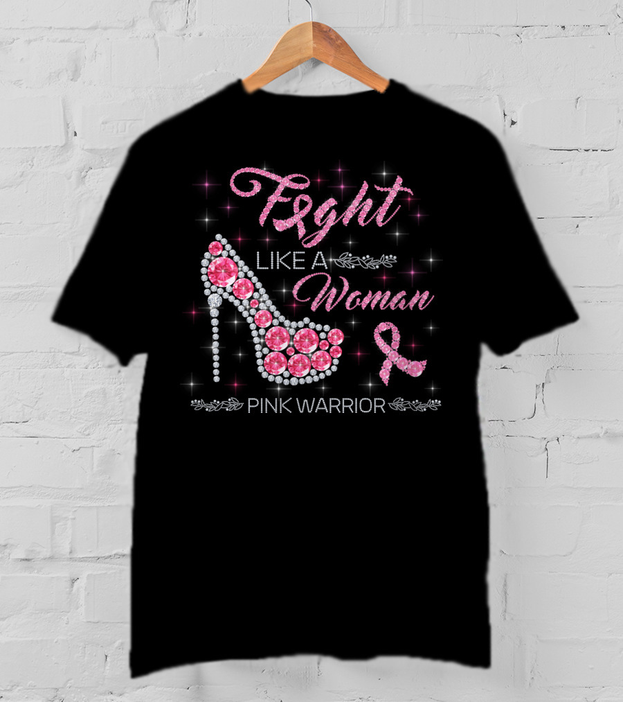 Fight Like A Woman Pink Warrior T-Shirt
