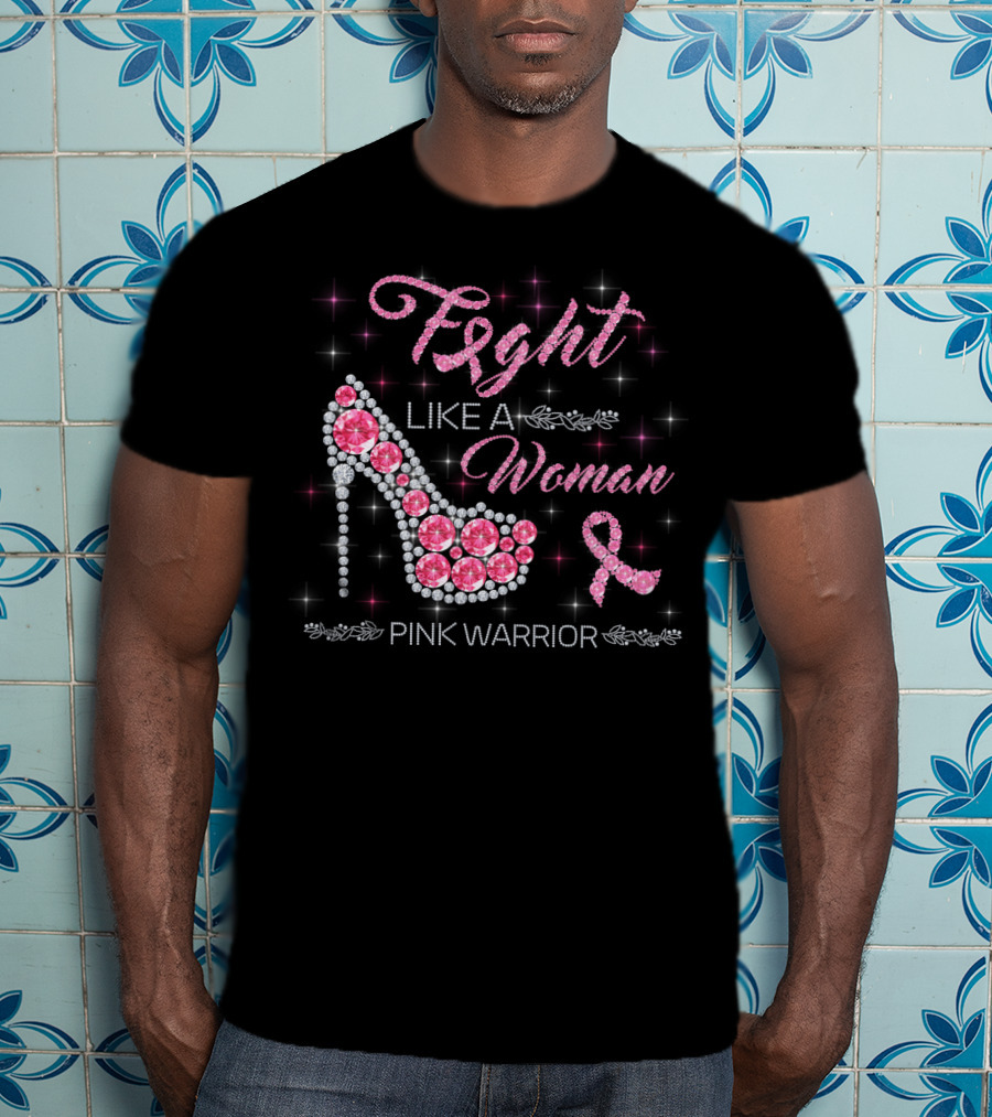 Fight Like A Woman Pink Warrior T-Shirt