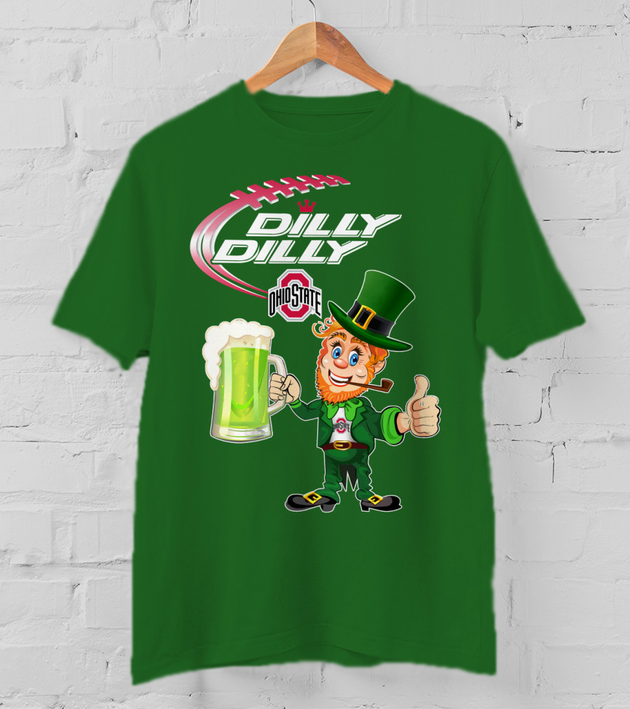 Ohio State Dilly Dilly Leprechaun Football T-Shirt