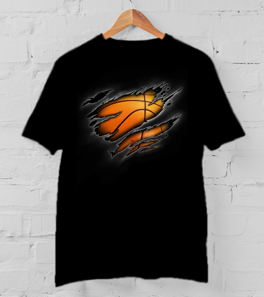 Basketball Inside Me Ripped Ball T-Shirt