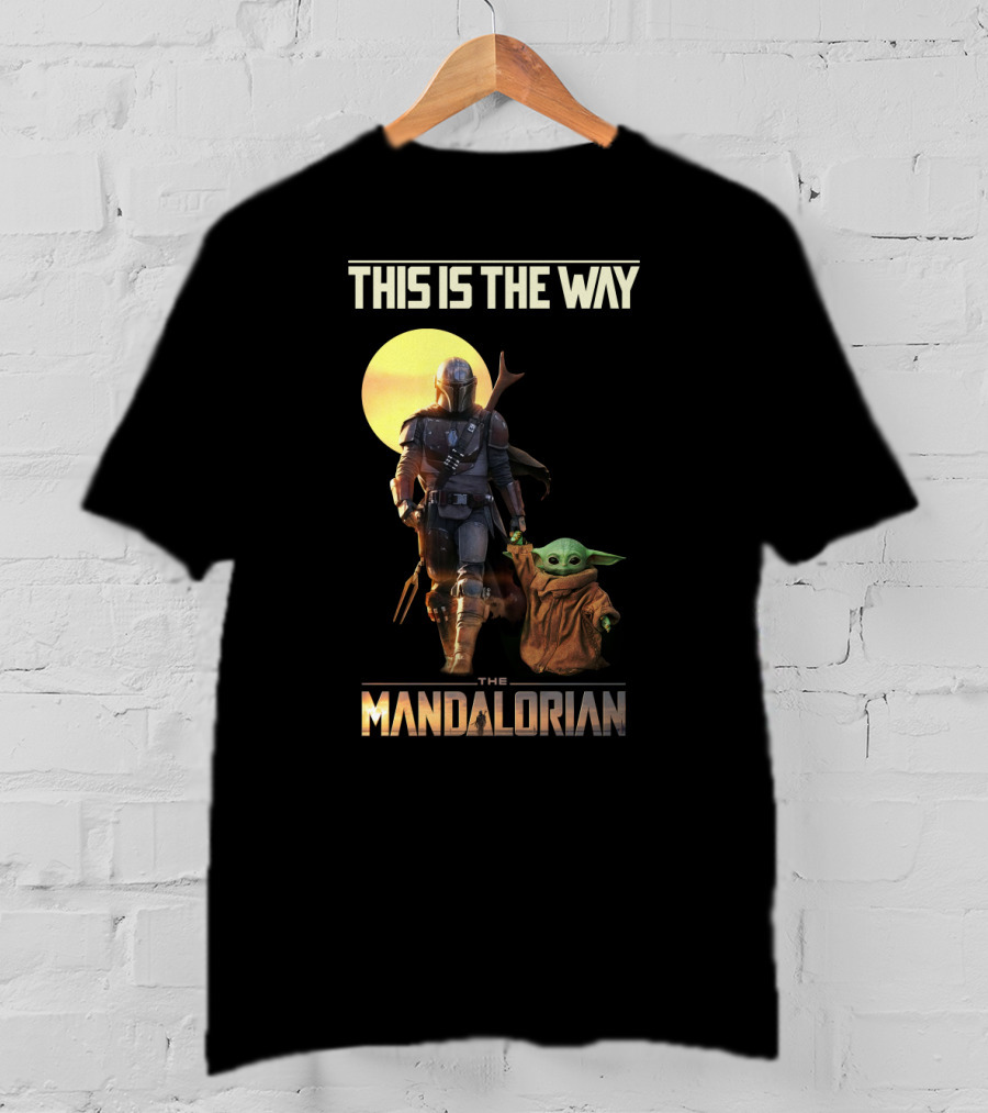 This Is The Way The Mandalorian Warrior And Baby Yoda T-Shirt