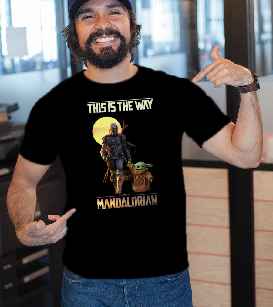 This Is The Way The Mandalorian Warrior And Baby Yoda T-Shirt