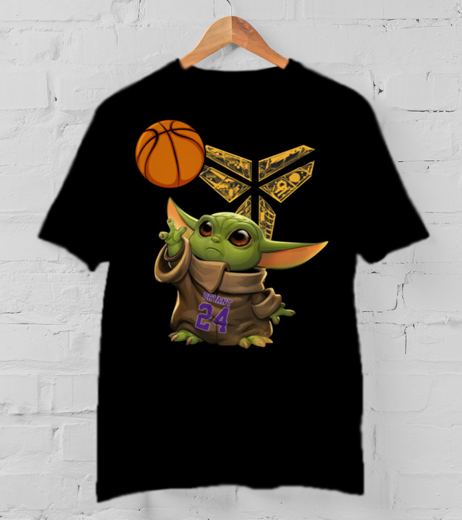 Bryant 24 Basketball Yoda T-Shirt