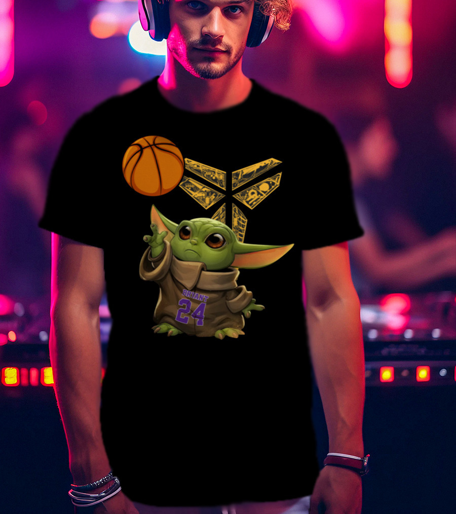 Bryant 24 Basketball Yoda T-Shirt