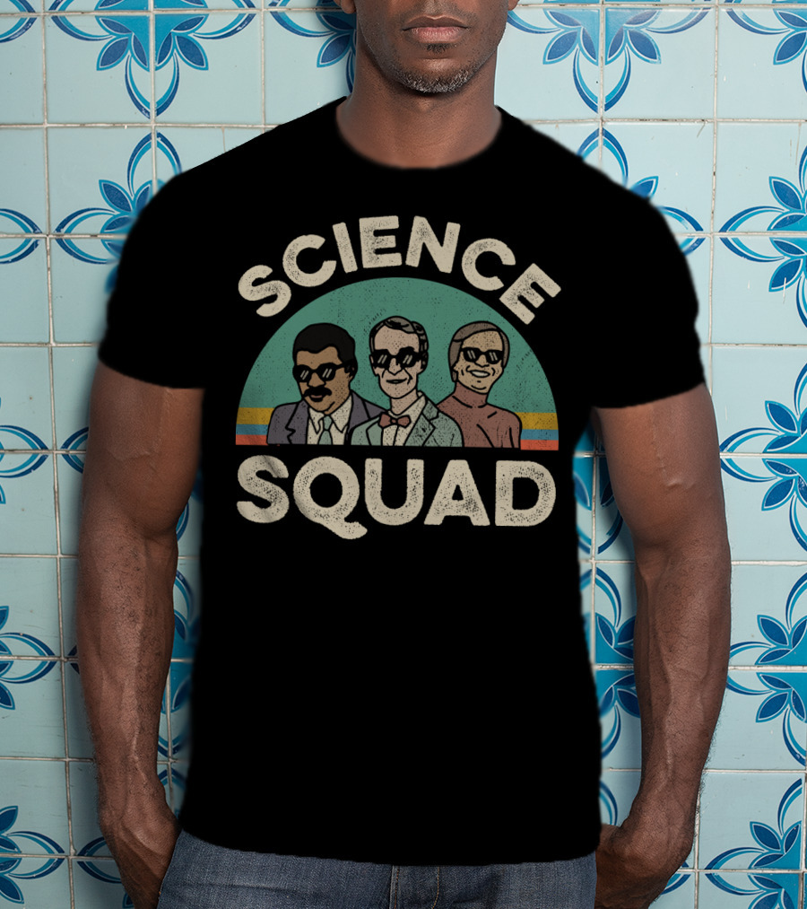 Science Squad Retro Style Trio T-Shirt