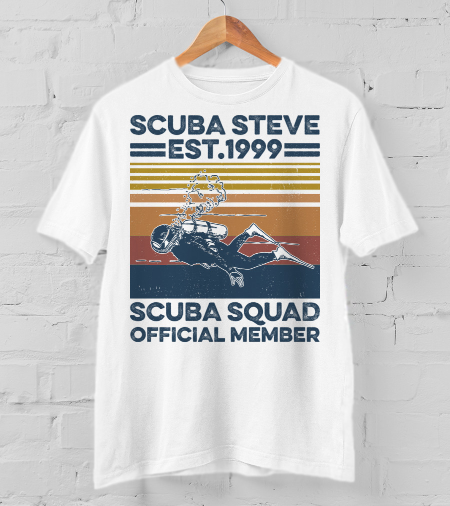 Scuba Steve Est. 1999 Scuba Squad Official Member T-Shirt