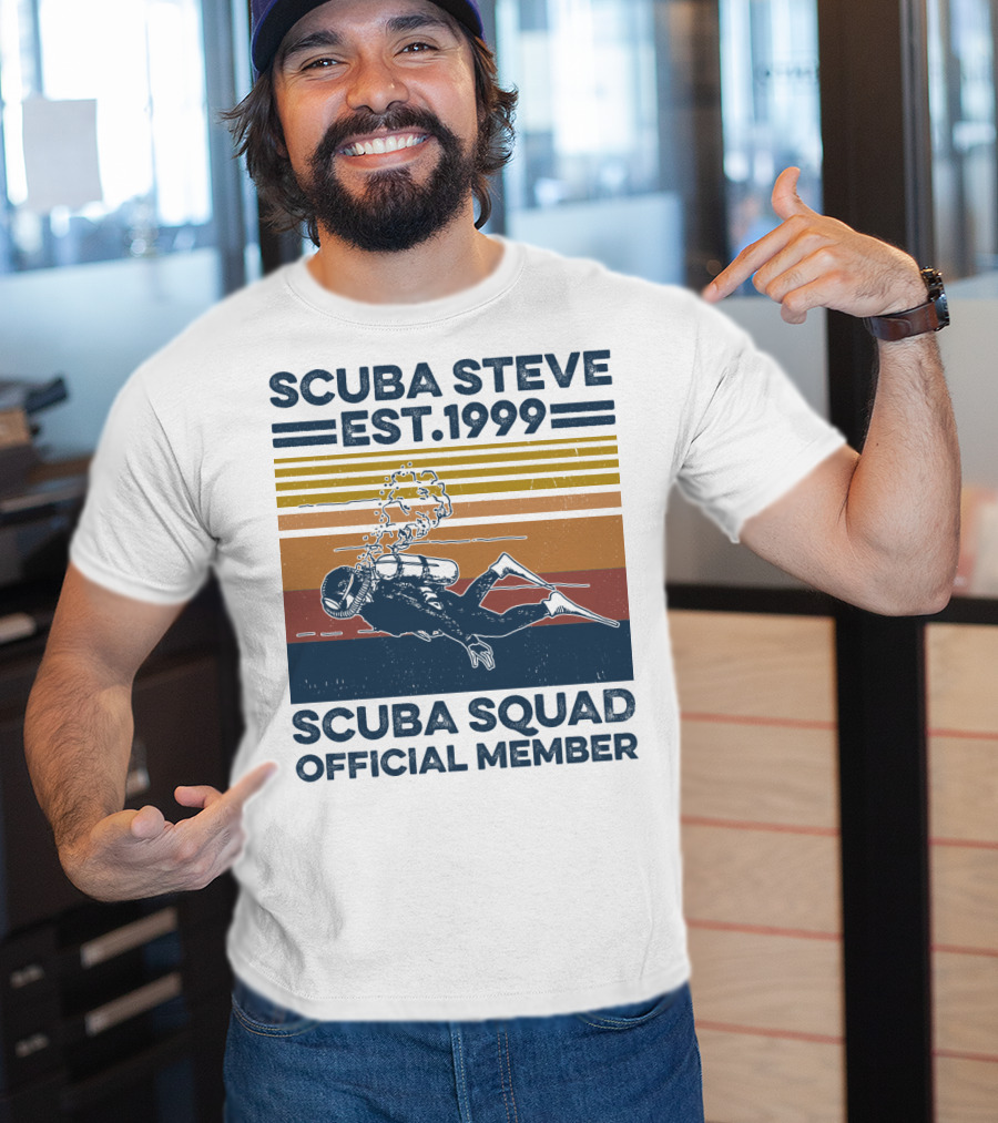 Scuba Steve Est. 1999 Scuba Squad Official Member T-Shirt