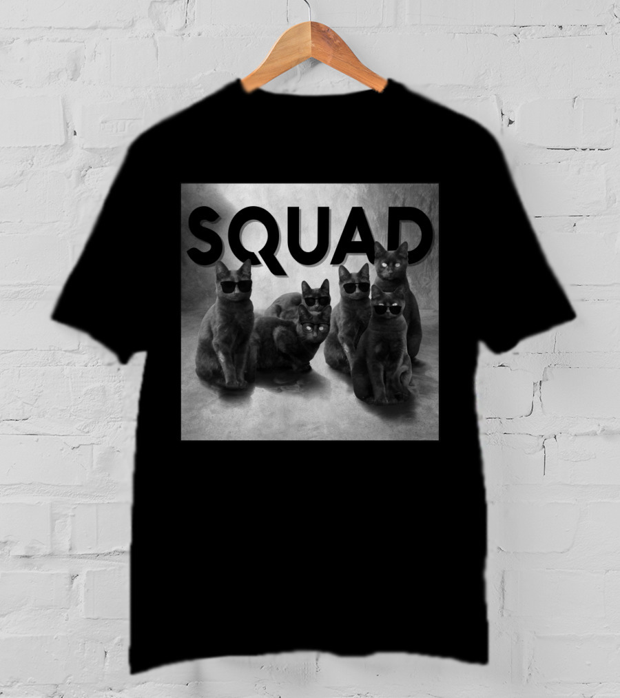 Cat Squad Sunglasses Cool Cats T-Shirt