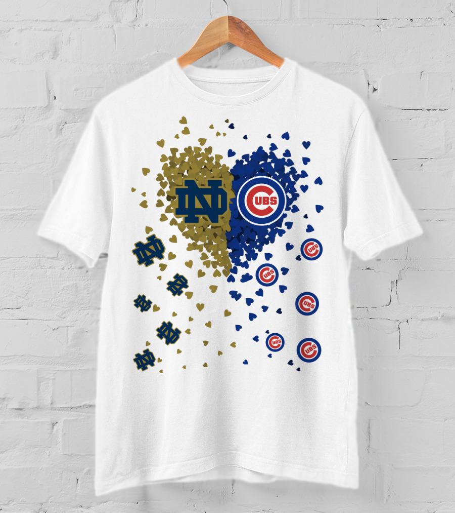 Notre Dame Fighting Irish Cubs Heart Fusion T-Shirt