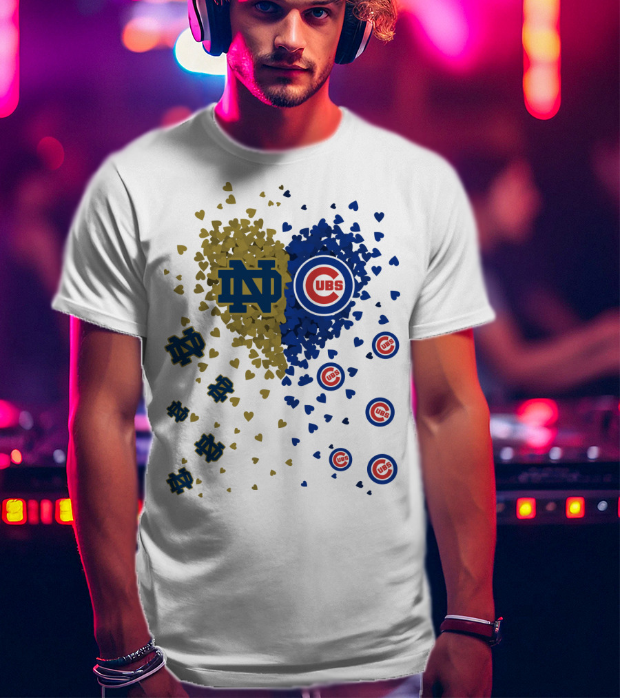 Notre Dame Fighting Irish Cubs Heart Fusion T-Shirt