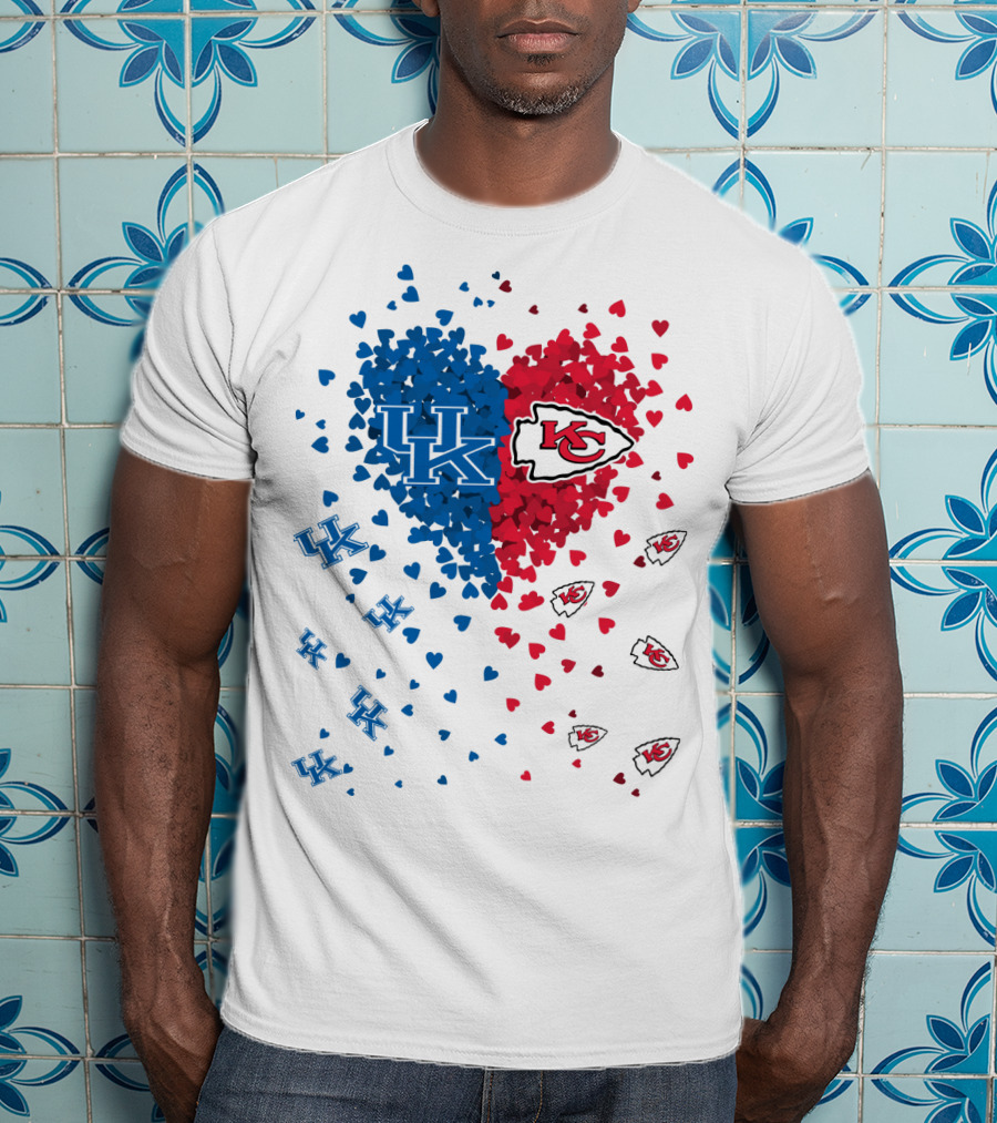 UK Heart Chiefs Wildcats Kansas City Chiefs T-Shirt