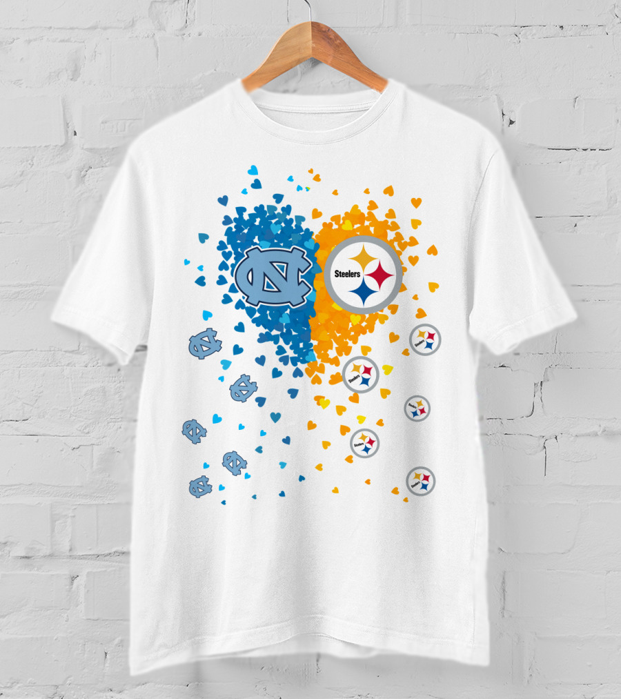 Heart Steelers Tarheels Pittsburgh North Carolina T-Shirt