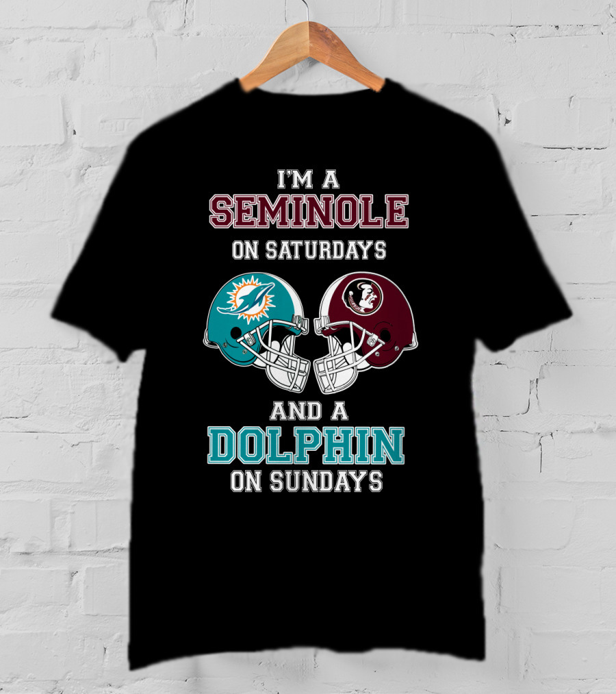 I'm A Seminole On Saturdays And A Dolphin On Sundays T-Shirt