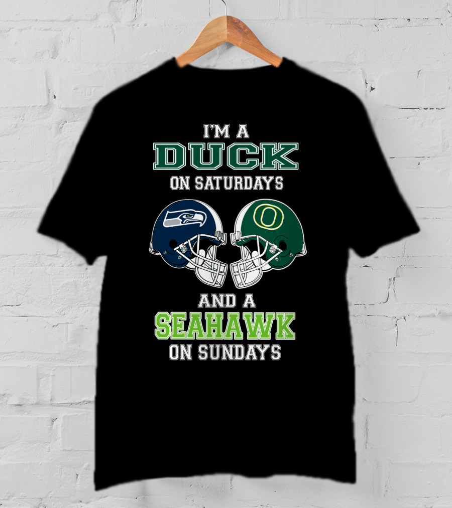 I'm A Duck On Saturdays And A Seahawk On Sundays T-Shirt