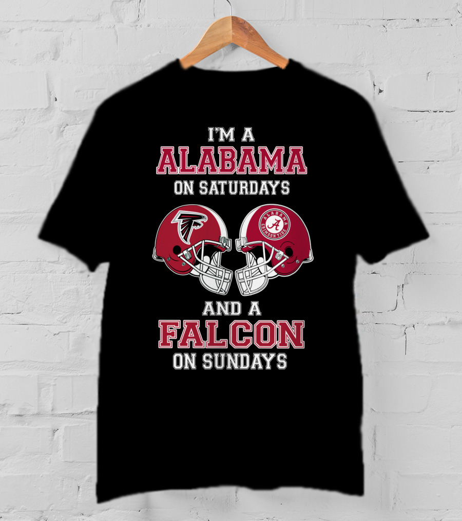 I'm A Alabama On Saturdays And A Falcon On Sundays T-Shirt