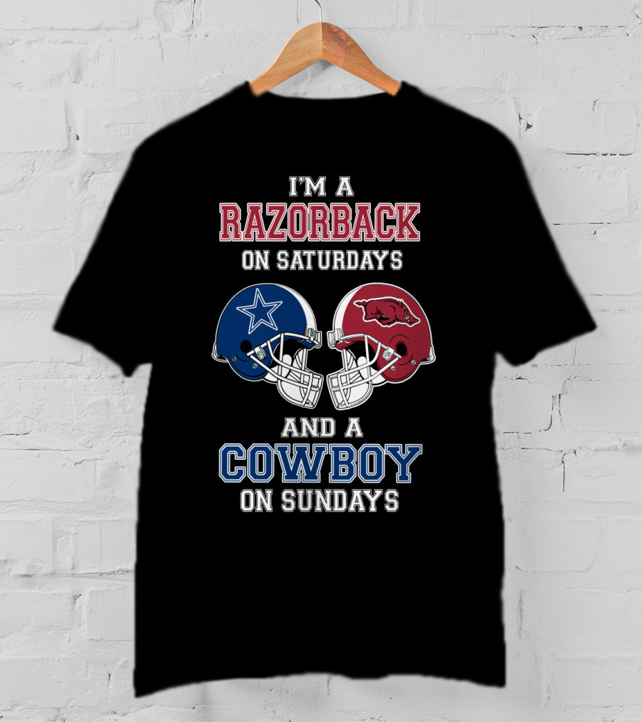 I'm A Razorback On Saturdays And A Cowboy On Sundays T-Shirt
