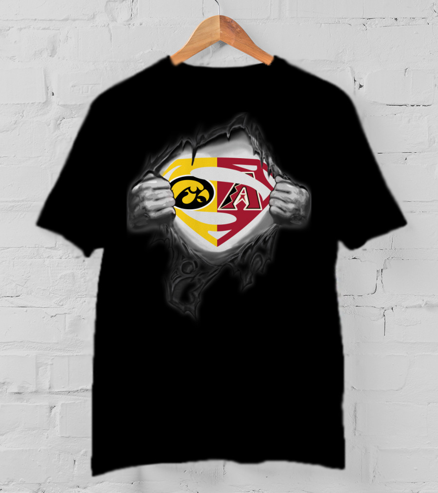 Hawkeyes Arizona Diamondbacks Superman Symbol Mashup T-Shirt