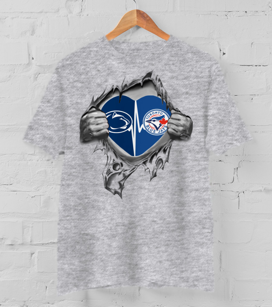 Toronto Blue Jays Penn State Heartbeat Burst T-Shirt