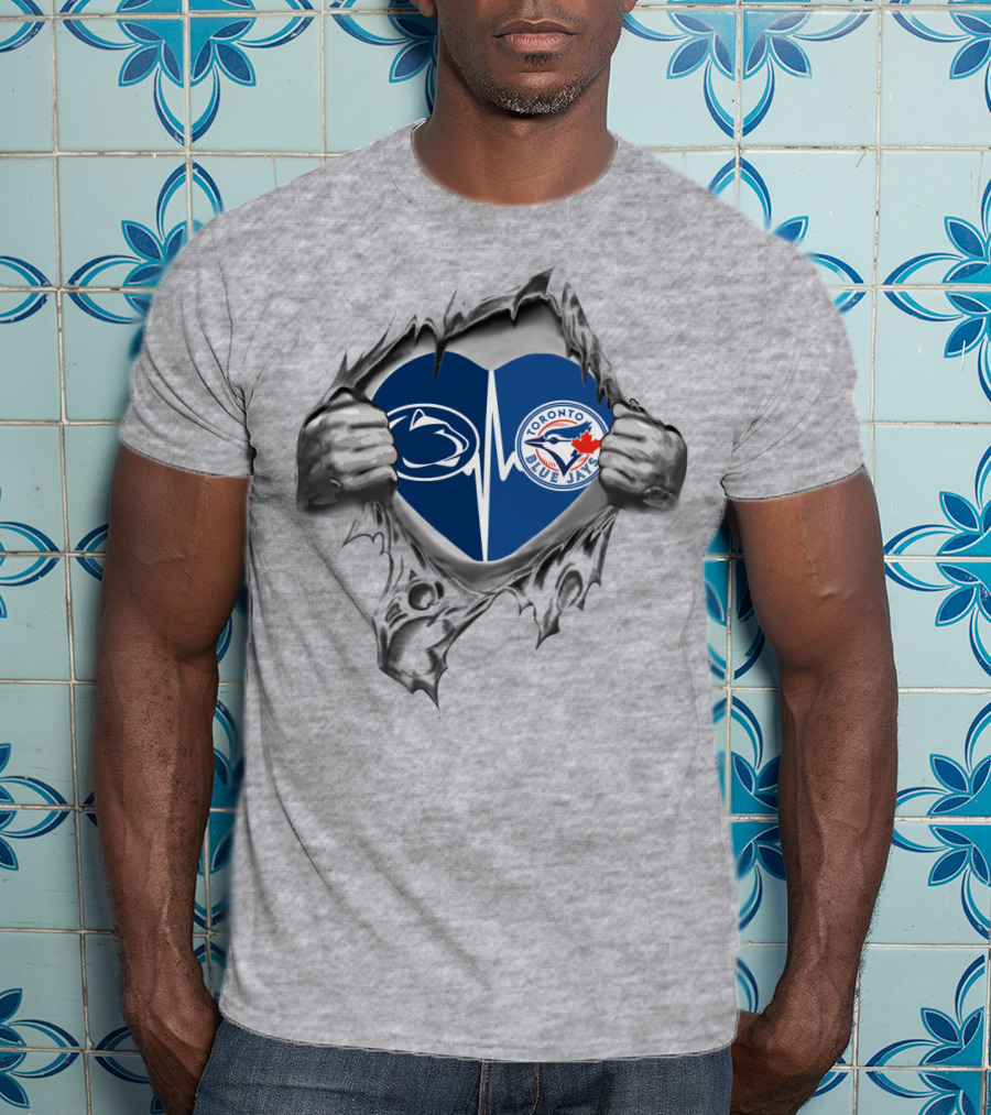 Toronto Blue Jays Penn State Heartbeat Burst T-Shirt