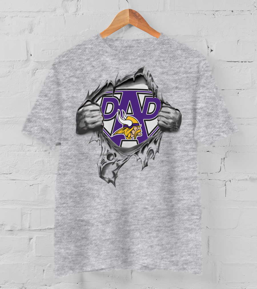 Minnesota Vikings Super Dad Fan T-Shirt