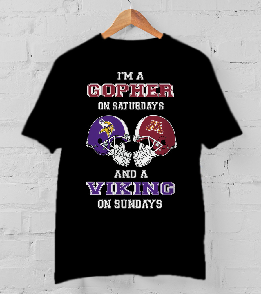 I'm A Gopher On Saturdays And A Viking On Sundays T-Shirt